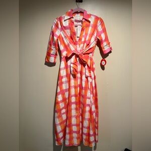 NWT Eva Franco Arma Dress - Morning Plaid size 0